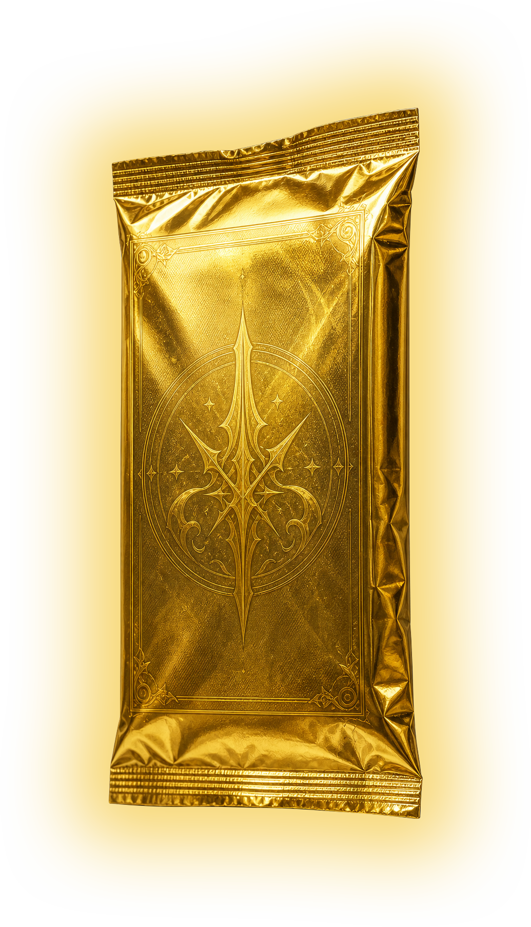 Booster dourado de boas-vindas
